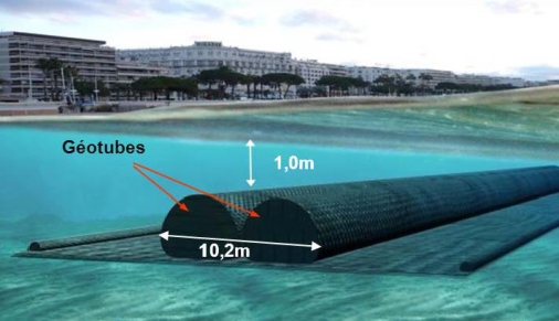 Ống địa kỹ thuật Geotube và ứng dụng trong xây dựng đê kè chắn sóng biển